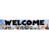 Go Wild Animals Welcome Banner, 8" x 39", Pack of 6