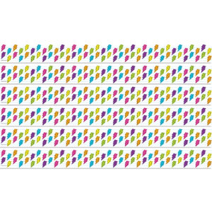 Brights 4Ever Lightning Bolts Straight Border Trim, 35 Feet Per Pack, 6 Packs