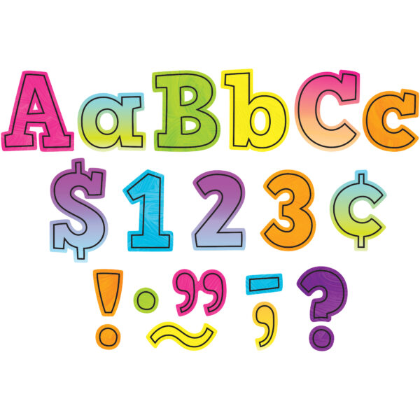 Brights 4Ever Bold Block 4" Letters Combo Pack Brights 4Ever Bold Block 4" Letters Combo Pack, 230 Per Pack, 2 Packs