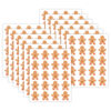 Gingerbread Cookies Stickers, 72 Per Pack, 12 Packs