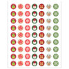 Winter Holiday Mini Stickers, 378 Per Pack, 12 Packs