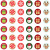 Winter Holiday Mini Stickers, 378 Per Pack, 12 Packs