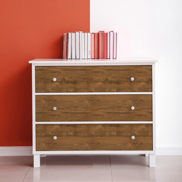 Peel and Stick Decorative Paper Roll, 17-1-2" x 10 ft, Classic Wood