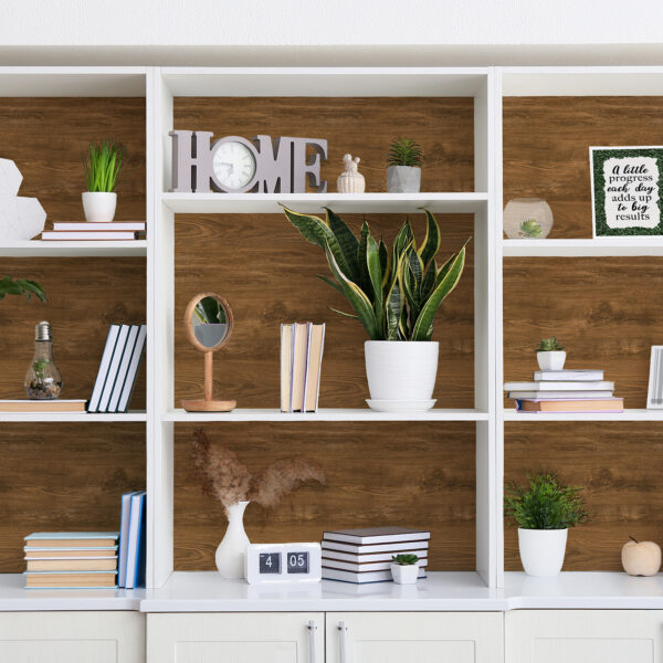 Peel and Stick Decorative Paper Roll, 17-1-2" x 10 ft, Classic Wood