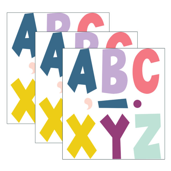 Oh Happy Day 7" Fun Font Letters Oh Happy Day 7" Fun Font Letters, 120 Per Pack, 3 Packs
