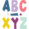 Oh Happy Day 7" Fun Font Letters Oh Happy Day 7" Fun Font Letters, 120 Per Pack, 3 Packs