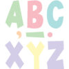 Pastel Pop 7" Fun Font Letters, 120 Per Pack, 2 Packs