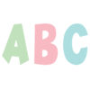 Pastel Pop 7" Fun Font Letters, 120 Per Pack, 2 Packs