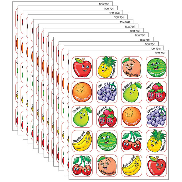 ERSTCR7041-12.jpg Fruit of the Spirit Stickers, 120 Per Pack, 12 Packs