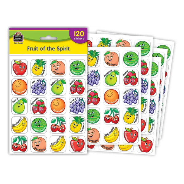 ERSTCR7041-12_2.jpg Fruit of the Spirit Stickers, 120 Per Pack, 12 Packs