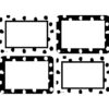 Black and White Painted Dots Name Tags-Labels - Multi-Pack - 36 Per Pack, 6 Packs