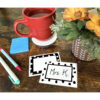 Black and White Painted Dots Name Tags-Labels - Multi-Pack - 36 Per Pack, 6 Packs
