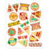 Pizza Stickers, 120 Per Pack, 12 Packs