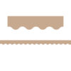 Light Brown Scalloped Border Trim, 35 Feet Per Pack, 6 Packs