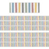 Classroom Cottage Stripes Straight Border Trim, 35 Feet Per Pack, 6 Packs