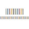 Classroom Cottage Stripes Straight Border Trim, 35 Feet Per Pack, 6 Packs