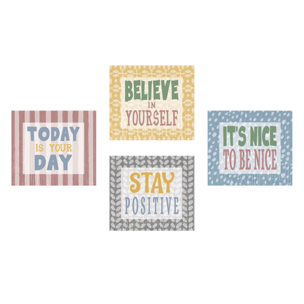 Classroom Cottage Positive Sayings Accents, 30 Per Pack, 3 Packs