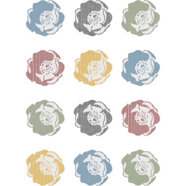 Classroom Cottage Rosettes Mini Accents, 36 Per Pack, 6 Packs