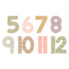 Terrazzo Tones Skip Counting-Multiples Jumbo Numbers Bulletin Board Set, 17 Pieces