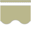 Olive Green Scalloped Border Trim, 35 Feet Per Pack, 6 Packs