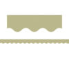 Olive Green Scalloped Border Trim, 35 Feet Per Pack, 6 Packs