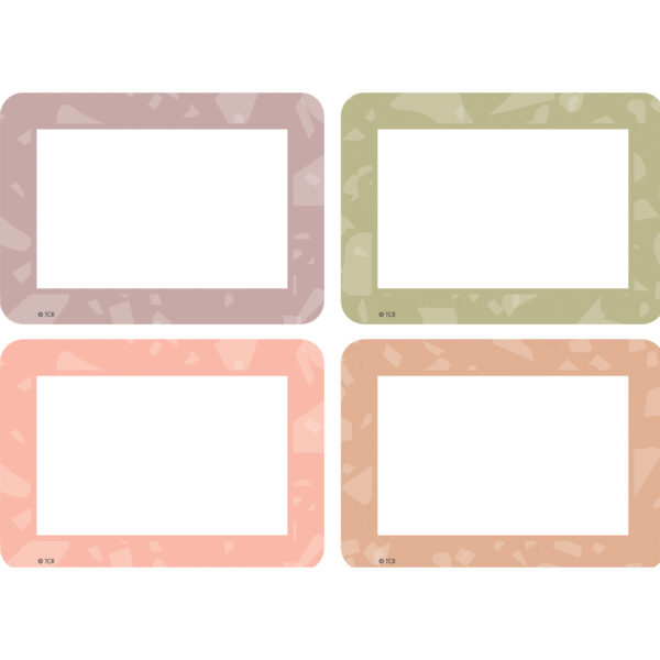 Terrazzo Tones Name Tags-Labels - Multi-Pack, 36 Per Pack, 6 Packs