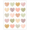 Terrazzo Tones Hearts Stickers, 120 Per Pack, 12 Packs
