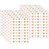 Terrazzo Tones Hearts Mini Stickers, 378 Per Pack, 12 Packs