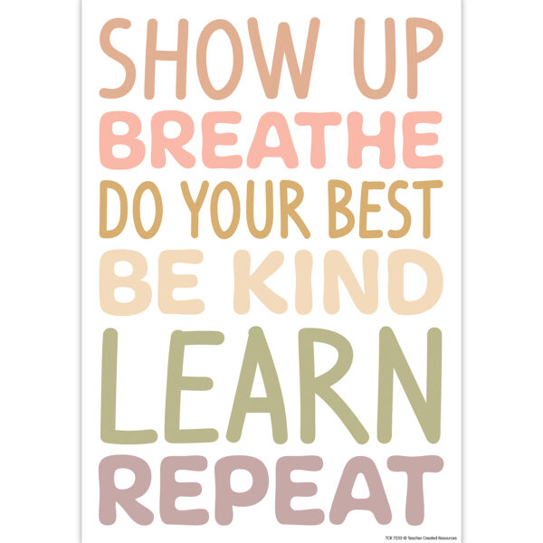 Terrazzo Tones Positive Practices Small Poster Pack Terrazzo Tones Positive Practices Small Poster Pack, Pack of 12