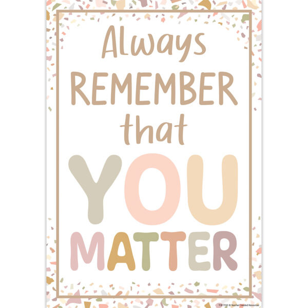 Terrazzo Tones Positive Practices Small Poster Pack Terrazzo Tones Positive Practices Small Poster Pack, Pack of 12