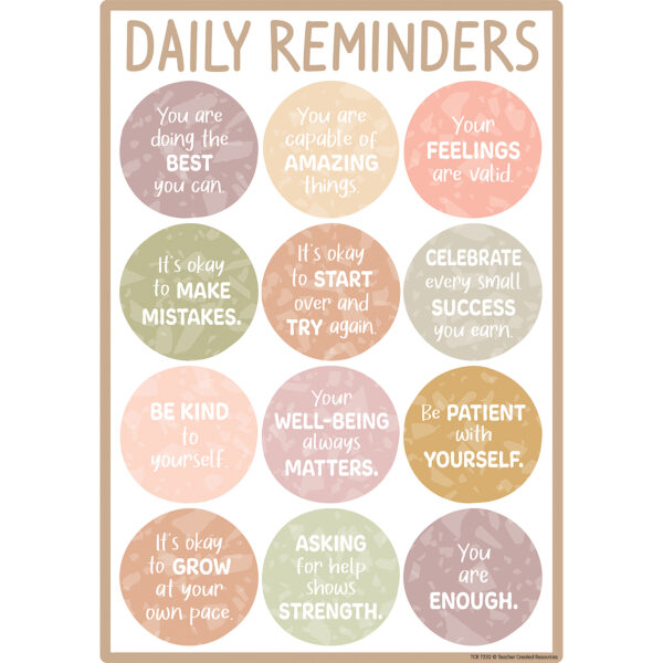 Terrazzo Tones Positive Practices Small Poster Pack Terrazzo Tones Positive Practices Small Poster Pack, Pack of 12