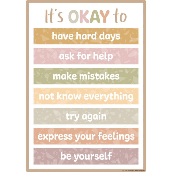 Terrazzo Tones Positive Practices Small Poster Pack Terrazzo Tones Positive Practices Small Poster Pack, Pack of 12