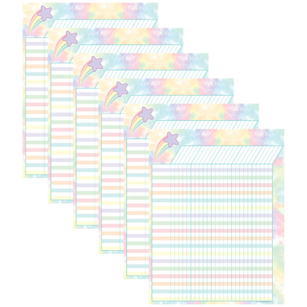 Pastel Pop Incentive Chart, Pack of 6