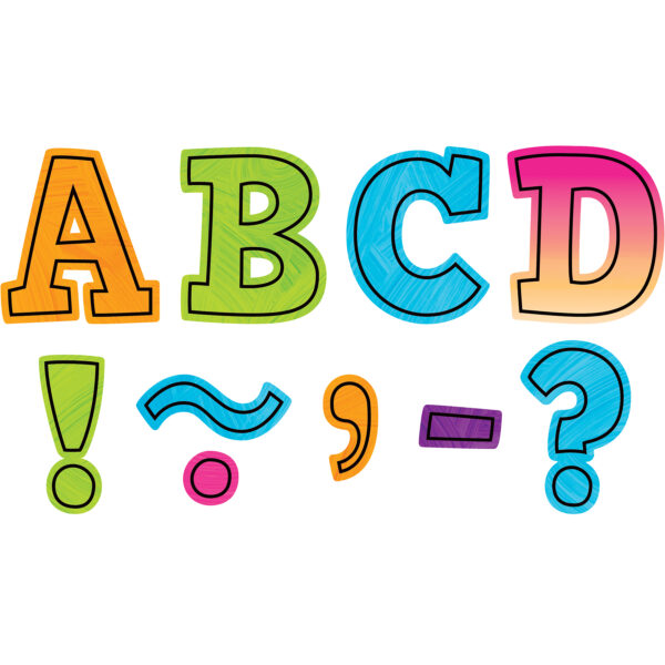 Brights 4Ever Bold Block 3" Magnetic Letters Brights 4Ever Bold Block 3" Magnetic Letters, 55 Pieces Per Pack, 2 Packs