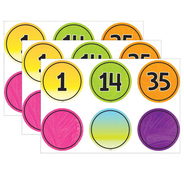 Brights 4Ever Numbers Magnetic Accents Brights 4Ever Numbers Magnetic Accents, 42 Per Pack, 3 Packs