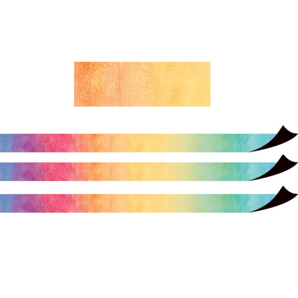 Watercolor Magnetic Border, 24 Feet Per Pack, 3 Packs
