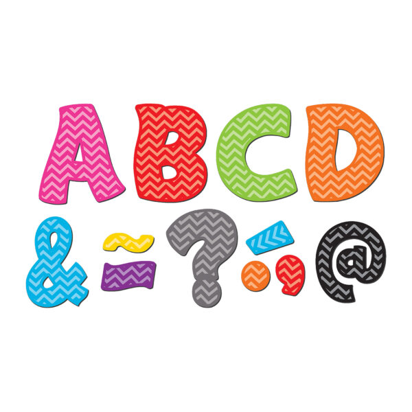 ERSTCR77213.jpg Chevron Funtastic Font 3" Magnetic Letters, 67 Pieces