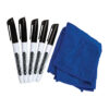 Dry Erase Pens & Microfiber Towels, 5 Sets Per Pack, 3 Packs