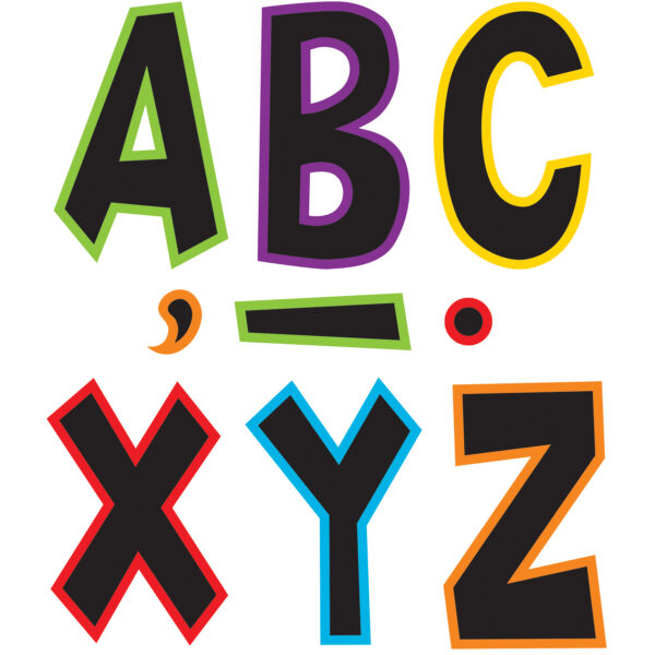 ERSTCR77282-3.jpg Electric Bright 7" Fun Font Letters, 120 Pieces Per Pack, 3 Packs