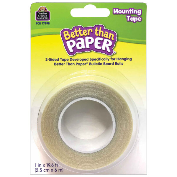 Better Than Paper Mounting Tape, 1" x 19.6', 3 Rolls