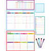 Colorful Dry-Erase Magnetic Calendar Set