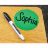 ERSTCR77550-2_2.jpg Spot On Dry-Erase Desktop Writing Spots Colorful Circles - 4", 12 Per Pack, 2 Packs