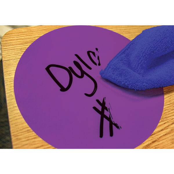 ERSTCR77550-2_3.jpg Spot On Dry-Erase Desktop Writing Spots Colorful Circles - 4", 12 Per Pack, 2 Packs