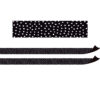 Black with White Painted Dots Magnetic Border, 24 Feet Per Pack, 2 Packs