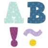 Oh Happy Day Bold Block 3" Magnetic Letters Oh Happy Day Bold Block 3" Magnetic Letters, 55 Pieces