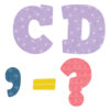 Oh Happy Day Bold Block 3" Magnetic Letters Oh Happy Day Bold Block 3" Magnetic Letters, 55 Pieces