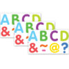 Colorful Classic 2" Magnetic Letters Colorful Classic 2" Magnetic Letters, 87 Pieces Per Pack, 3 Packs