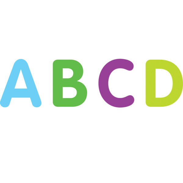 Colorful Classic 2" Magnetic Letters Colorful Classic 2" Magnetic Letters, 87 Pieces Per Pack, 3 Packs