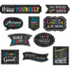 Chalkboard Brights Clingy Thingies Positive Sayings Accents, 10 Per Pack, 2 Packs