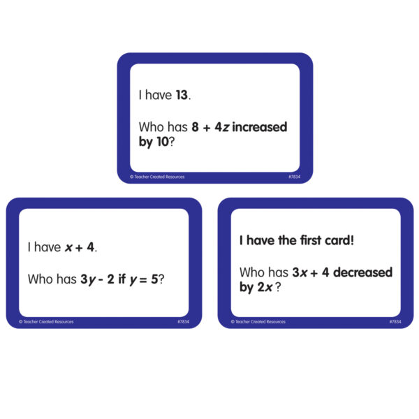 ERSTCR7834_1.jpg I Have, Who Has Math Game, Grade 5-6